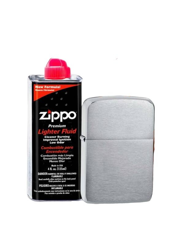 Зажигалка Zippo 1941 Replica + оригинальное топливо 125 мл, Серебристый, 1941 Replica
Зажигалка Zippo 1941 Replica + оригинальное топливо 125 мл, Серебристый, 1941 Replica