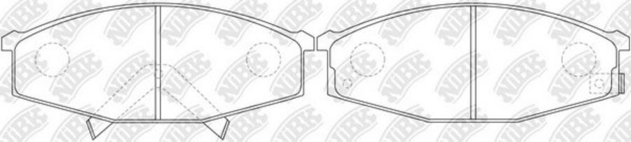 Тормозные колодки NiBK дисковые pn2383
Тормозные колодки NiBK дисковые pn2383