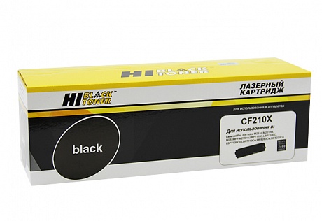 Картридж Hi-Black (HB-CF210X) для HP CLJ Pro 200 M251/MFPM276, №131X, Bk, 2,4K, Черный
Картридж Hi-Black (HB-CF210X) для HP CLJ Pro 200 M251/MFPM276, №131X, Bk, 2,4K, Черный
