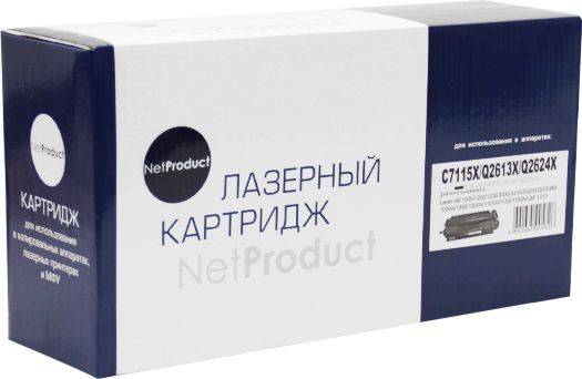 Картридж NetProduct (N-C7115X/Q2613X/Q2624X) для HP LJ 1200/1300/1150, Универсальный, 4K
Картридж NetProduct (N-C7115X/Q2613X/Q2624X) для HP LJ 1200/1300/1150, Универсальный, 4K