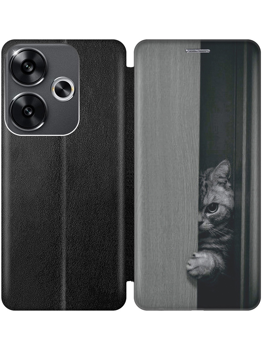 Чехол-книжка на Xiaomi Redmi Turbo 3 / Poco F6 с принтом "Подглядывающий котик" черный, Черный;белый;серый, 783980812
Чехол-книжка на Xiaomi Redmi Turbo 3 / Poco F6 с принтом "Подглядывающий котик" черный, Черный;белый;серый, 783980812