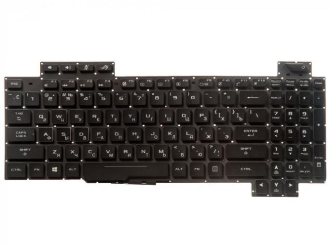 Клавиатура для ноутбука Asus ROG Strix GL503 GL503V GL503VD топ-панель c белой подсветкой
Клавиатура для ноутбука Asus ROG Strix GL503 GL503V GL503VD топ-панель c белой подсветкой