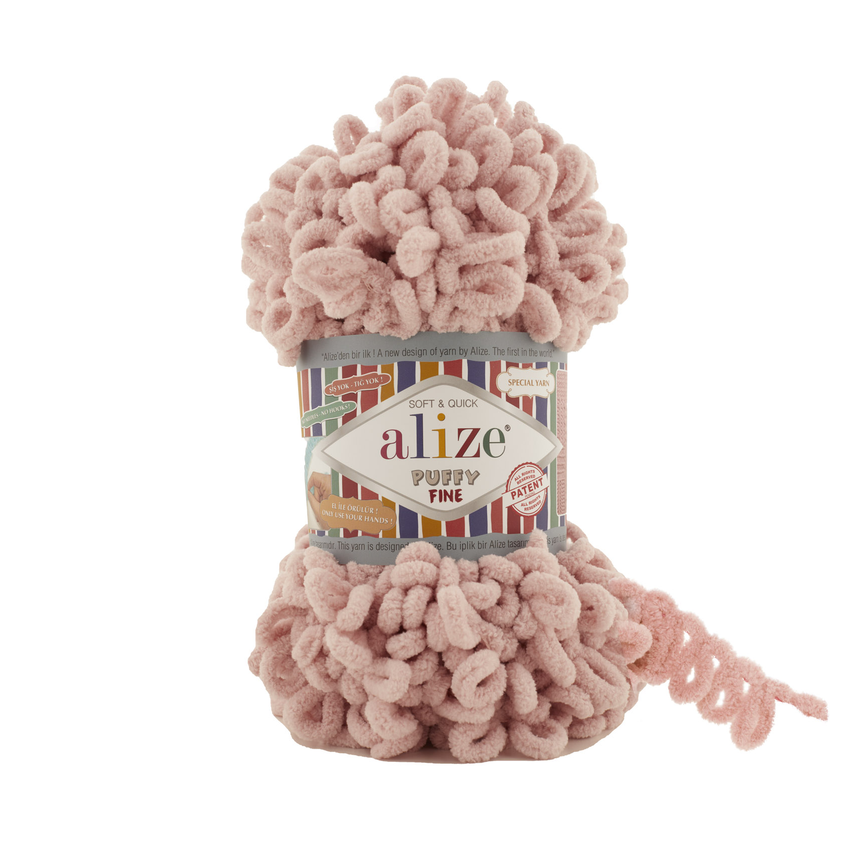 Пряжа Alize Puffy Fine 100% микрополиэстер 14м/100 гр 161 Пудра, 5 мотков, Розовый, Puffy Fine NL01
Пряжа Alize Puffy Fine 100% микрополиэстер 14м/100 гр 161 Пудра, 5 мотков, Розовый, Puffy Fine NL01