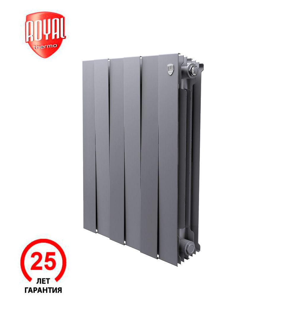 Радиатор секционный биметаллический Royal Thermo PianoForte 500 Silver Satin - 6 секц., PianoForte 500
Радиатор секционный биметаллический Royal Thermo PianoForte 500 Silver Satin - 6 секц., PianoForte 500