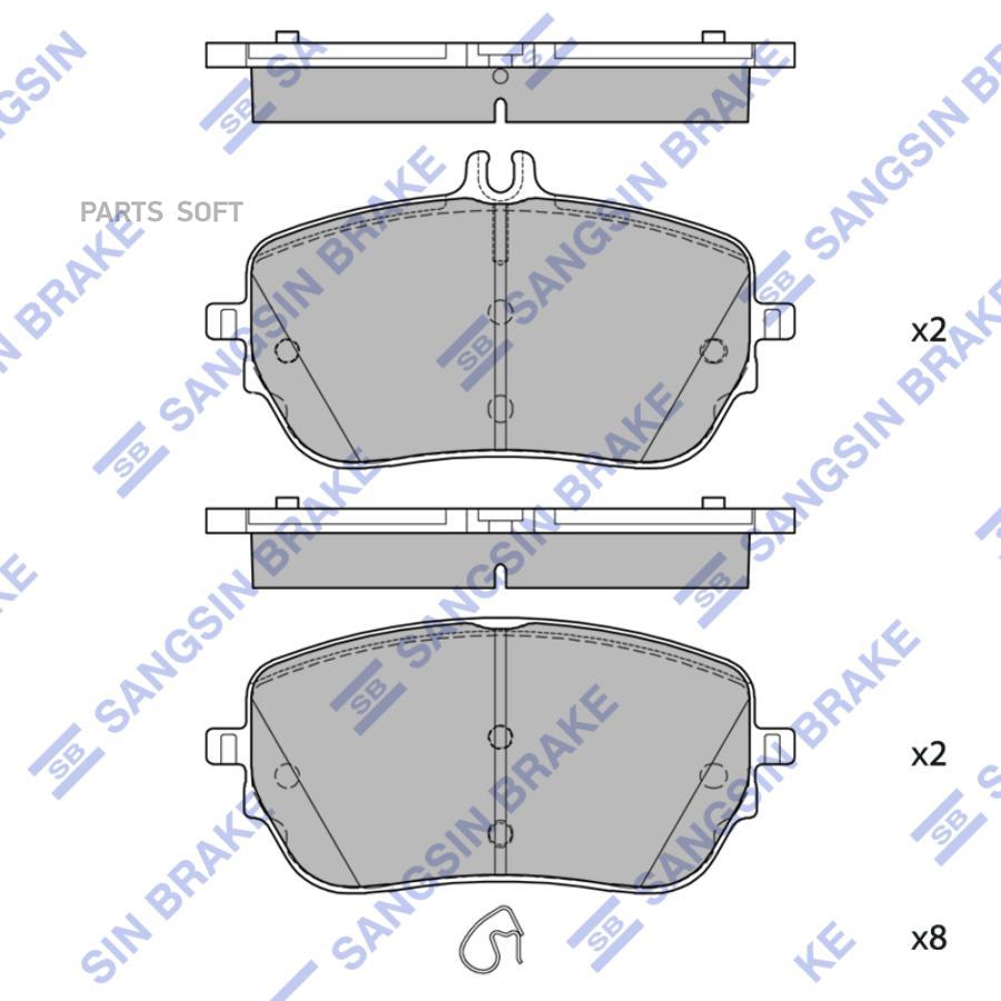 Колодки Тормозные Mercedes A (W177) 18-/Cla (C118/X118) 19- Передние Sangsin Brake Sp4498
Колодки Тормозные Mercedes A (W177) 18-/Cla (C118/X118) 19- Передние Sangsin Brake Sp4498