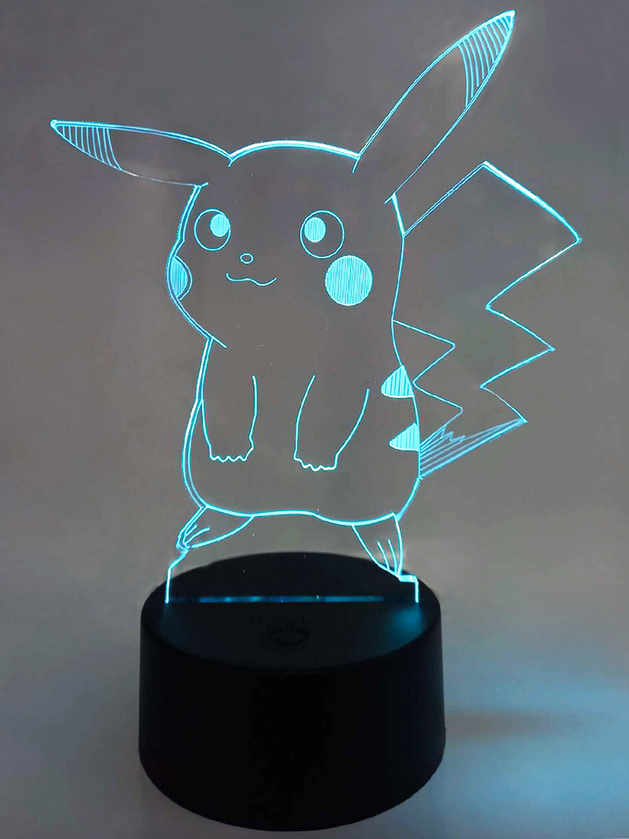 Настольный 3D ночник StarFriend покемон Пикачу Pokemon, 7 цветов, 20 см, ПокемонPokemon
Настольный 3D ночник StarFriend покемон Пикачу Pokemon, 7 цветов, 20 см, ПокемонPokemon
