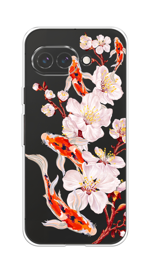 Чехол на Google Pixel 9a "Карпы и сакура", Оранжевый;розовый;бежевый;прозрачный, 272250-1
Чехол на Google Pixel 9a "Карпы и сакура", Оранжевый;розовый;бежевый;прозрачный, 272250-1