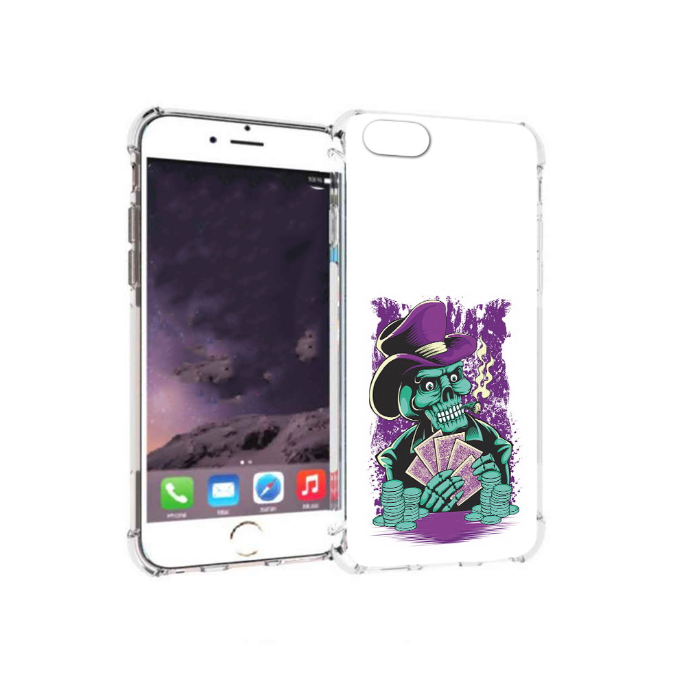 Чехол MyPads Tocco для Apple iPhone 6 зеленый череп с картами (PT54043.605.361), Прозрачный, Tocco
Чехол MyPads Tocco для Apple iPhone 6 зеленый череп с картами (PT54043.605.361), Прозрачный, Tocco