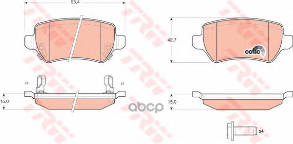 Колодки дисковые з. Opel Astra 1.8-2.2DTZafira 2.2iDTi 01 GDB1515 957 02968 002-SXFDB1521
Колодки дисковые з. Opel Astra 1.8-2.2DTZafira 2.2iDTi 01 GDB1515 957 02968 002-SXFDB1521
