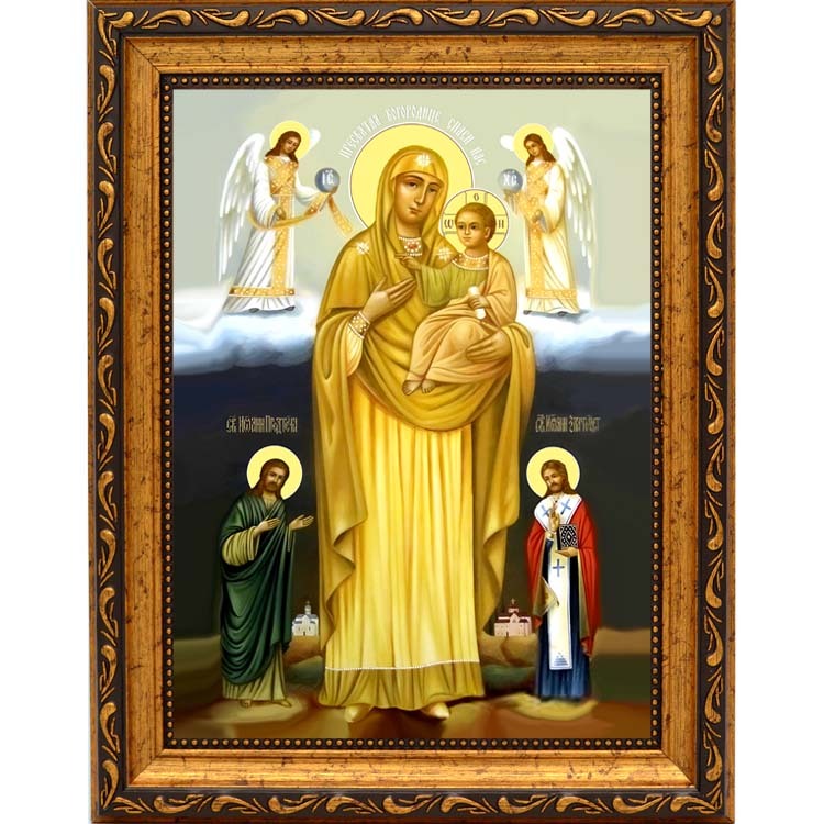 Пицундская (Бичвинтская) икона Божьей Матери. 
Пицундская (Бичвинтская) икона Божьей Матери.