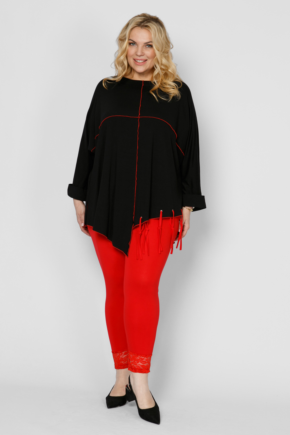 фото Леггинсы женские artessa ll12939red25 красные 68-70 ru