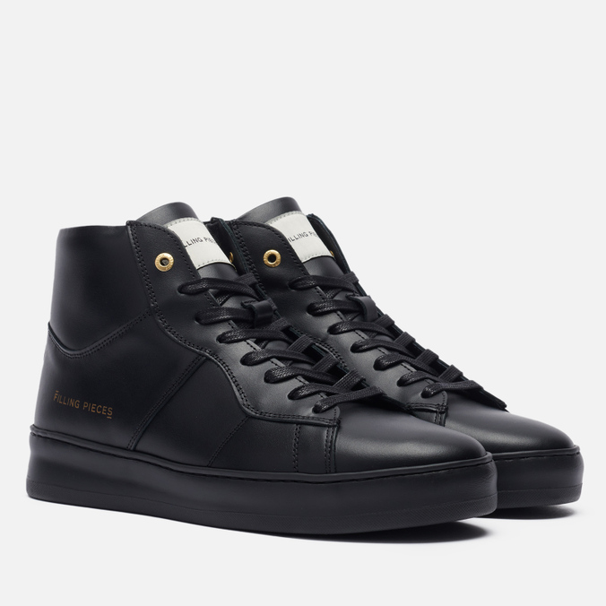 фото Кроссовки мужские filling pieces mid plain court черные 46 eu