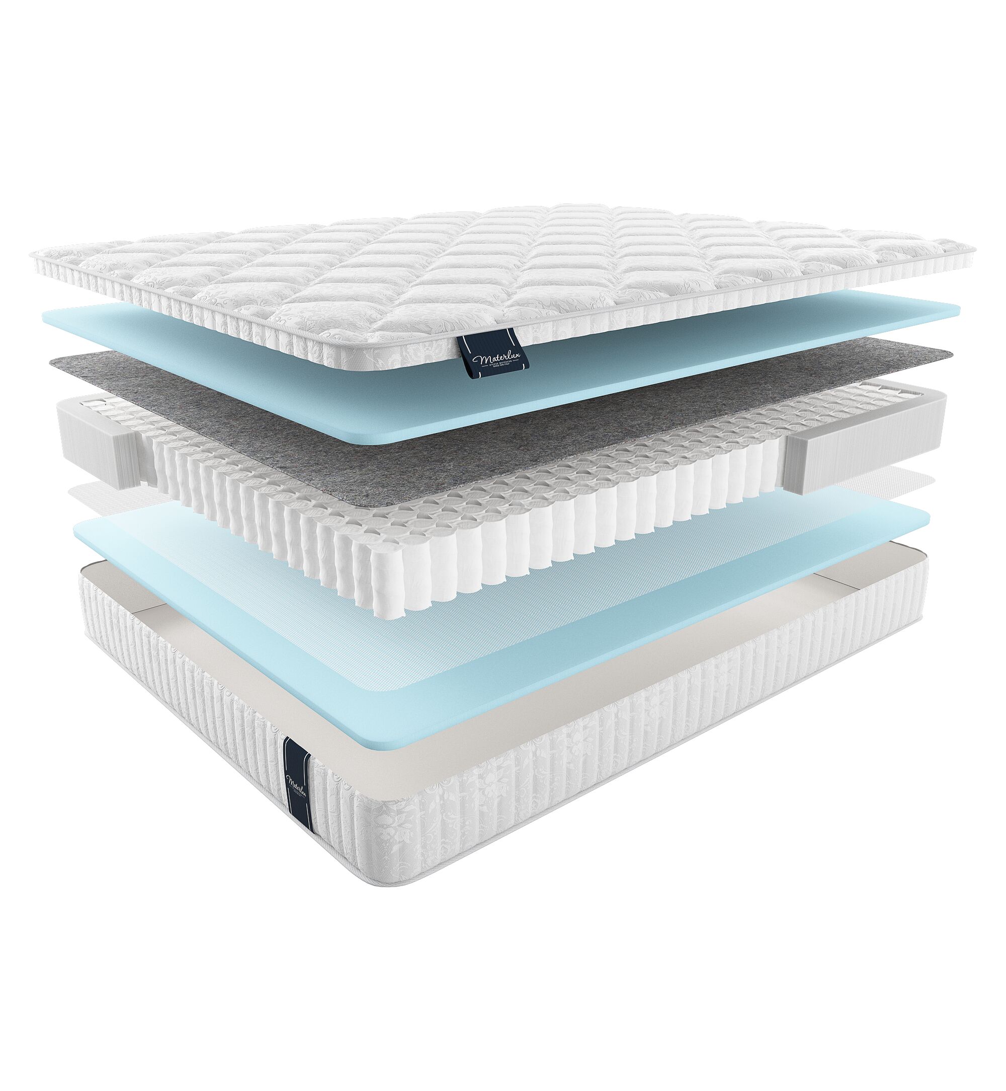 Матрас Materlux Light Albareto 215х210, Бежевый;белый;серый;серебристый, Albareto 
Матрас Materlux Light Albareto 215х210, Бежевый;белый;серый;серебристый, Albareto