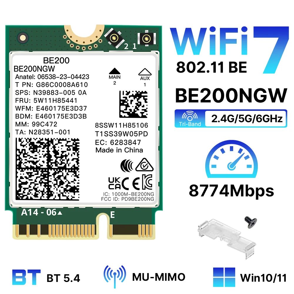 Приемник Wi-Fi NoBrand M.2 802.11n; 802.11ax; 802.11a; 802.11g; 802.11ac, Зеленый;белый
Приемник Wi-Fi NoBrand M.2 802.11n; 802.11ax; 802.11a; 802.11g; 802.11ac, Зеленый;белый