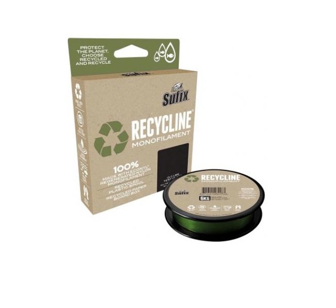 фото Леска sufix recycline зеленая 150 м 0,30 мм 6 кг src30gr150 sufix