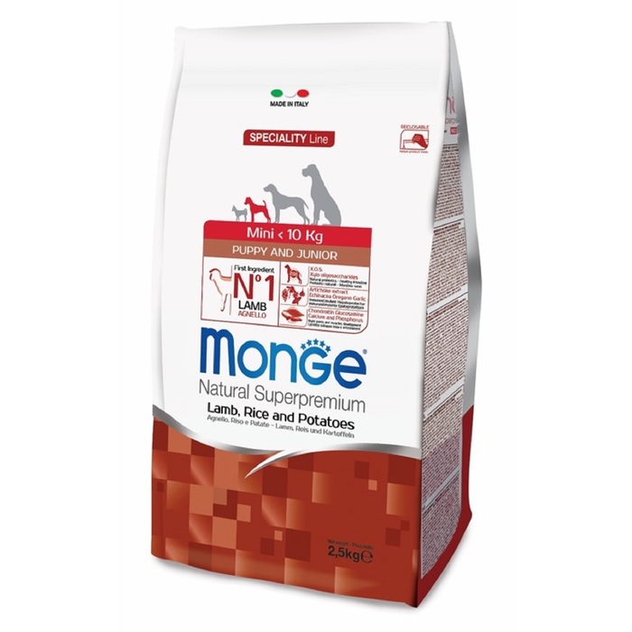 Сухой корм для щенков Monge Dog Speciality Mini ягненок с рисом и картофелем 2,5 кг
Сухой корм для щенков Monge Dog Speciality Mini ягненок с рисом и картофелем 2,5 кг