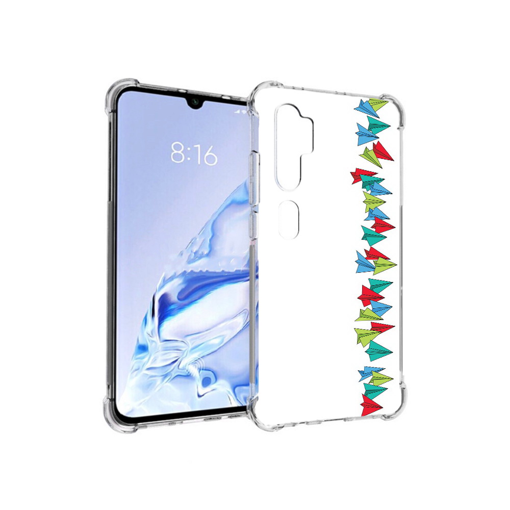 Чехол MyPads Tocco для Xiaomi Mi Note 10 Pro самолетики из листочков (PT140314.290.593), Прозрачный, Tocco 
Чехол MyPads Tocco для Xiaomi Mi Note 10 Pro самолетики из листочков (PT140314.290.593), Прозрачный, Tocco