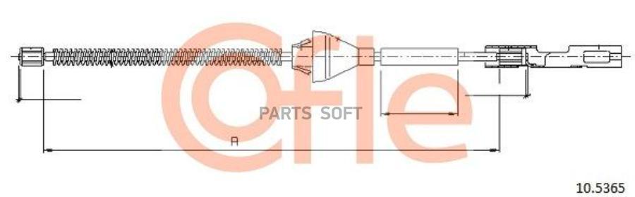 Трос стояночного тормоза COFLE 92105365
Трос стояночного тормоза COFLE 92105365