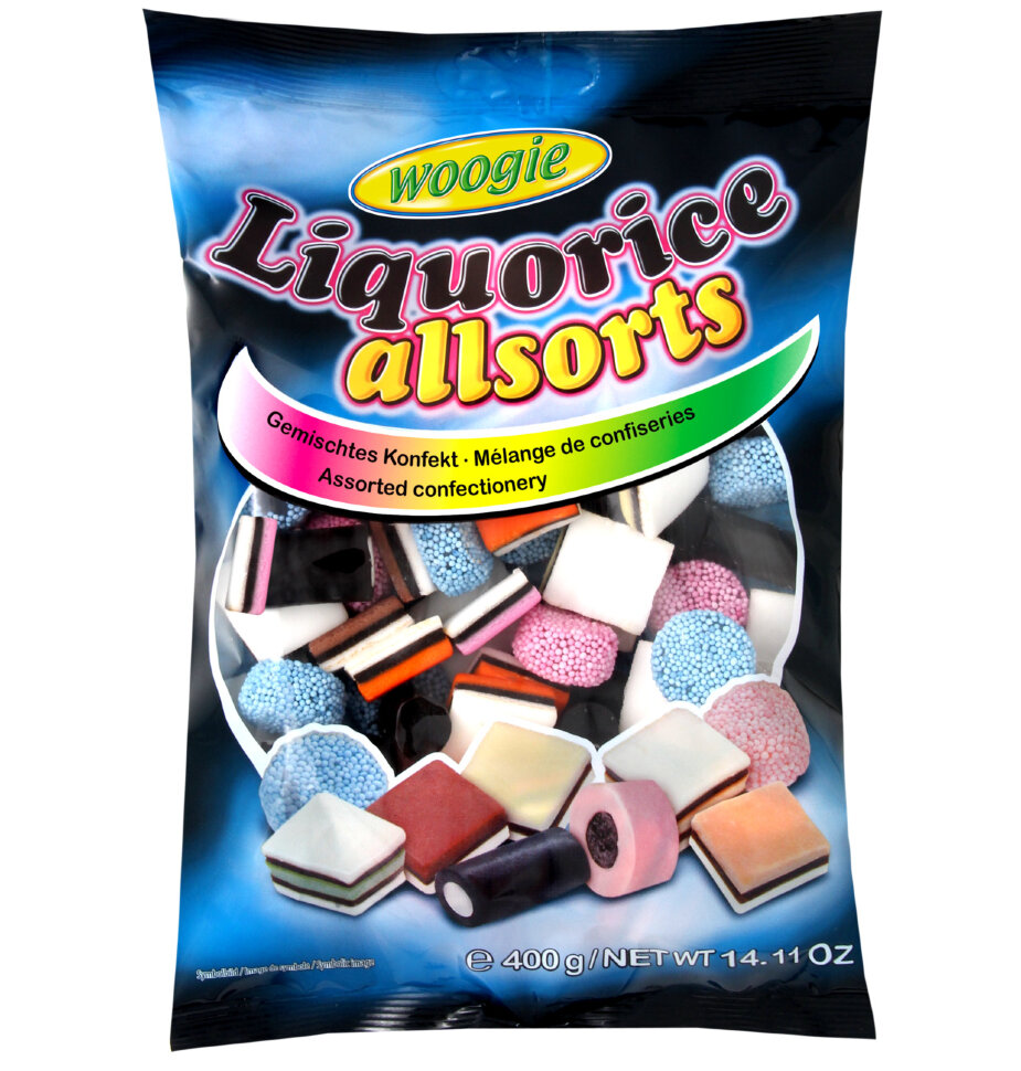 Конфеты лакричные Woogie Liquorice allsorts фруктовые ассорти 400 г, rockies liquorice
Конфеты лакричные Woogie Liquorice allsorts фруктовые ассорти 400 г, rockies liquorice