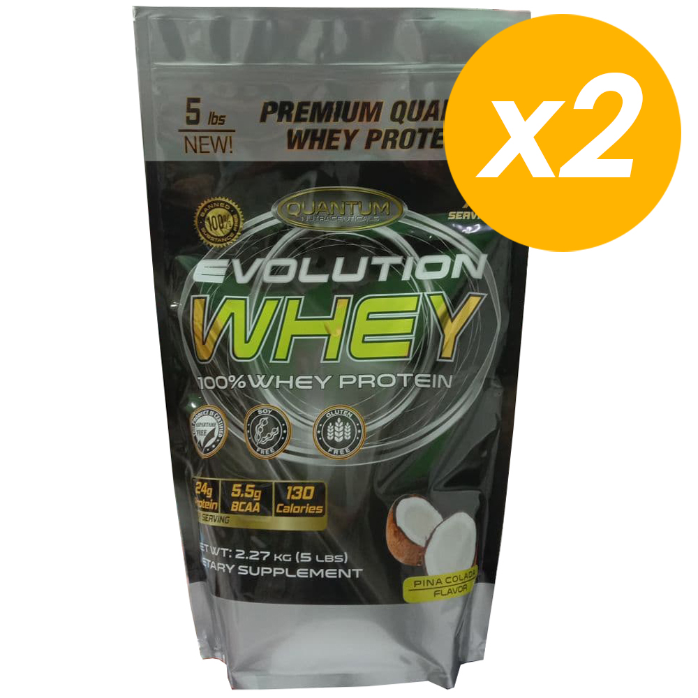 Quantum Nutraceuticals Evolution Whey (пина-колада) - 4540 г (2 шт по 2270 г), Evolution Whey
Quantum Nutraceuticals Evolution Whey (пина-колада) - 4540 г (2 шт по 2270 г), Evolution Whey