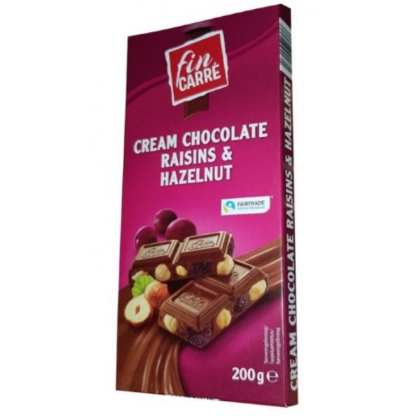 Шоколад молочный Fin Carre Milk Chocolate Raising&Hazelnut c фундуком и изюмом 200 г, изюм и фундук
Шоколад молочный Fin Carre Milk Chocolate Raising&Hazelnut c фундуком и изюмом 200 г, изюм и фундук