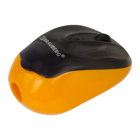 фото Точилка brauberg "click", с контейнером, пластиковая, 1 шт