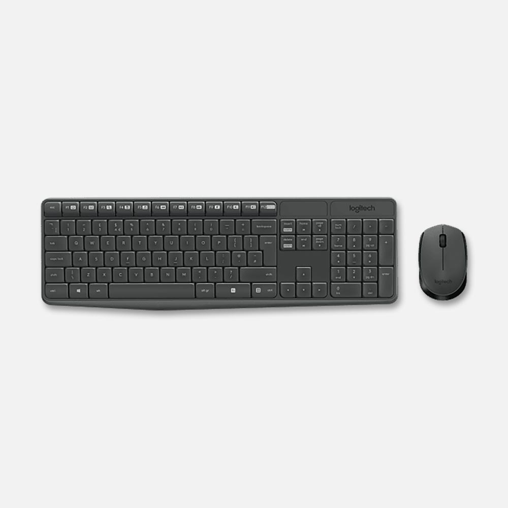 Комплект Logitech MK235 клавиатура и мышь, беспроводной, серый, 920-007949, MK235
Комплект Logitech MK235 клавиатура и мышь, беспроводной, серый, 920-007949, MK235
