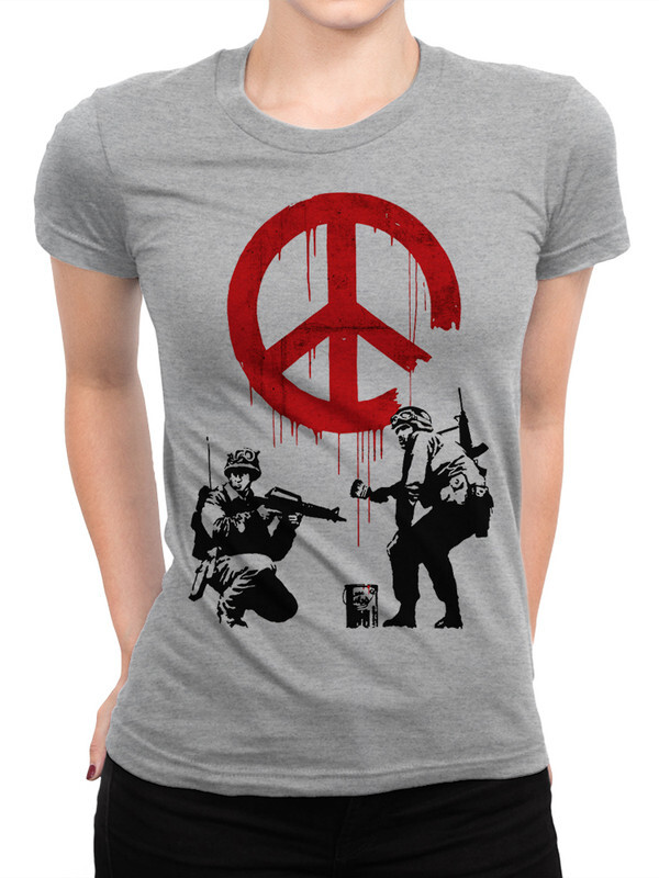 Футболка женская Dream Shirts Бэнкси - Война и Мир серая 2XL, Серый, Бэнкси - Война и Мир
Футболка женская Dream Shirts Бэнкси - Война и Мир серая 2XL, Серый, Бэнкси - Война и Мир