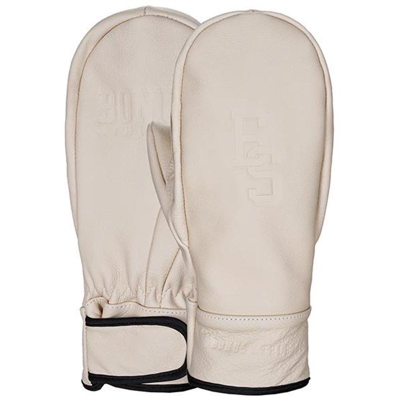 фото Варежки bonus gloves 2020-21 bonus athletic leather white (us:l)