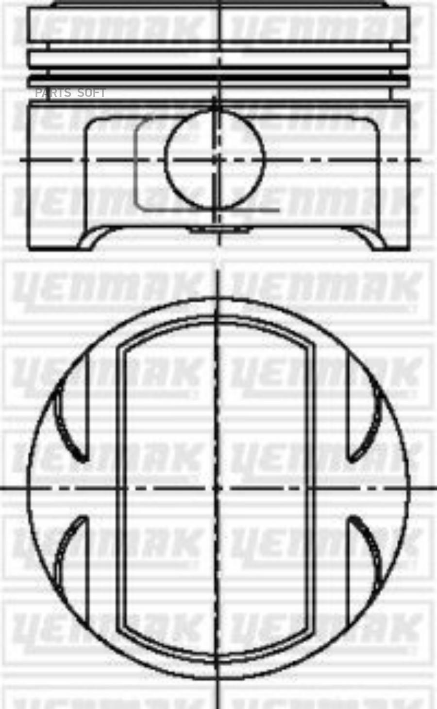 YENMAK 31-04218-000 Поршень ДВС с кольцами Opel Omega 2.5i X2.5XE =81.6 1.5x1.5x3 std 93 1
YENMAK 31-04218-000 Поршень ДВС с кольцами Opel Omega 2.5i X2.5XE =81.6 1.5x1.5x3 std 93 1