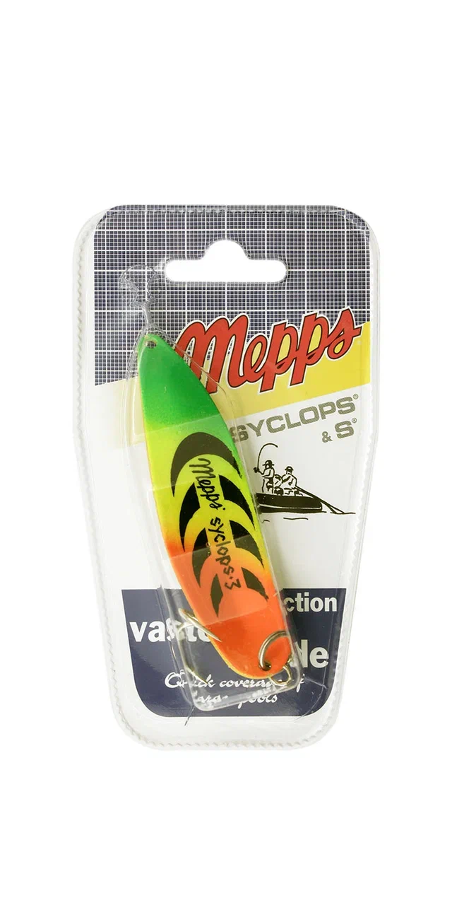 Блесна-колебалка Mepps Syclops Tiger №3, 26 г, блистер, Оранжевый;желтый;зеленый
Блесна-колебалка Mepps Syclops Tiger №3, 26 г, блистер, Оранжевый;желтый;зеленый