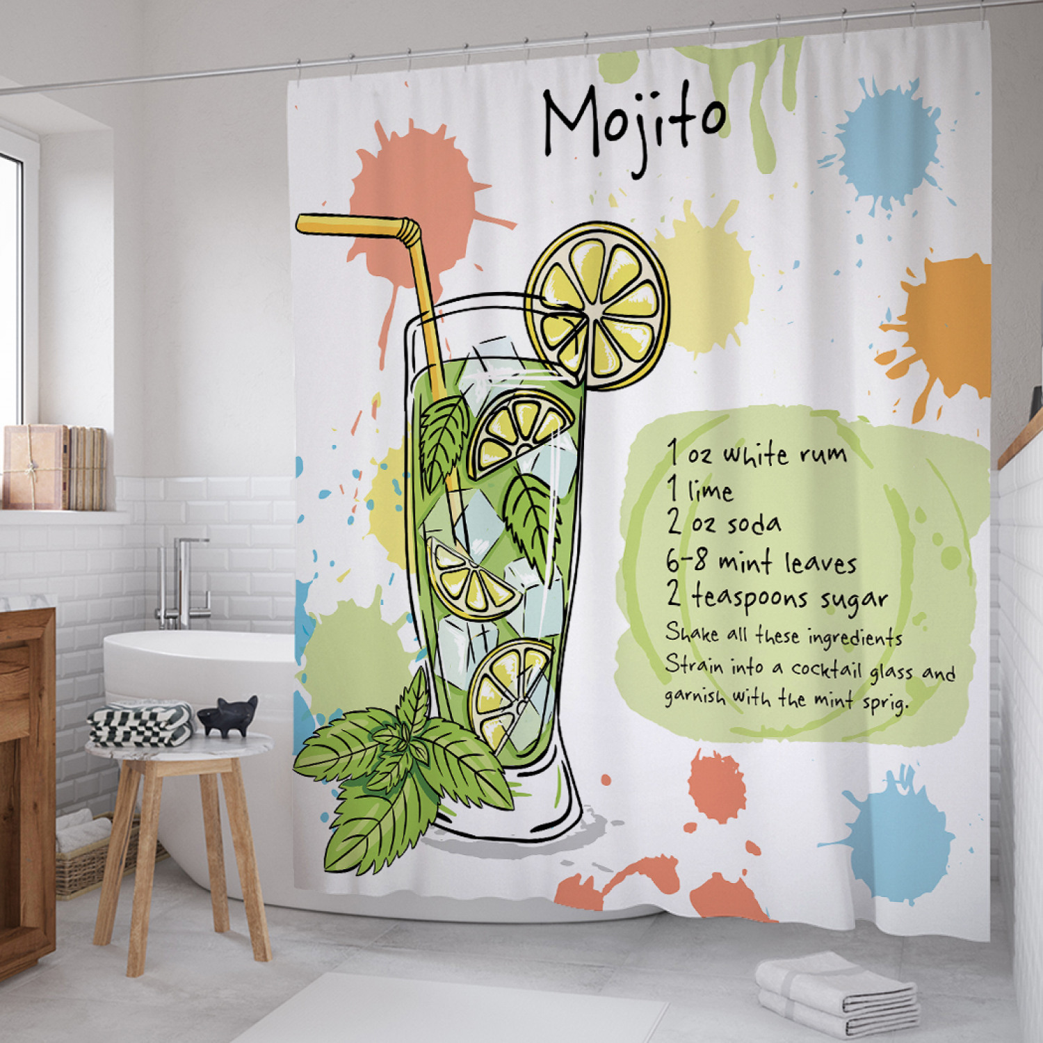 Штора для ванной JoyArty "Коктейль мохито" из сатена, 180х200 см с крючками, Серый, Коктейль мохито
Штора для ванной JoyArty "Коктейль мохито" из сатена, 180х200 см с крючками, Серый, Коктейль мохито