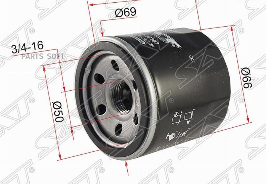Sat St-15601-97202 Фильтр Масляный Toyota Cami Hcej/K3Ve/K3Vt/Duet Ejde/Ejve/K3Ve/Sparky/D
Sat St-15601-97202 Фильтр Масляный Toyota Cami Hcej/K3Ve/K3Vt/Duet Ejde/Ejve/K3Ve/Sparky/D