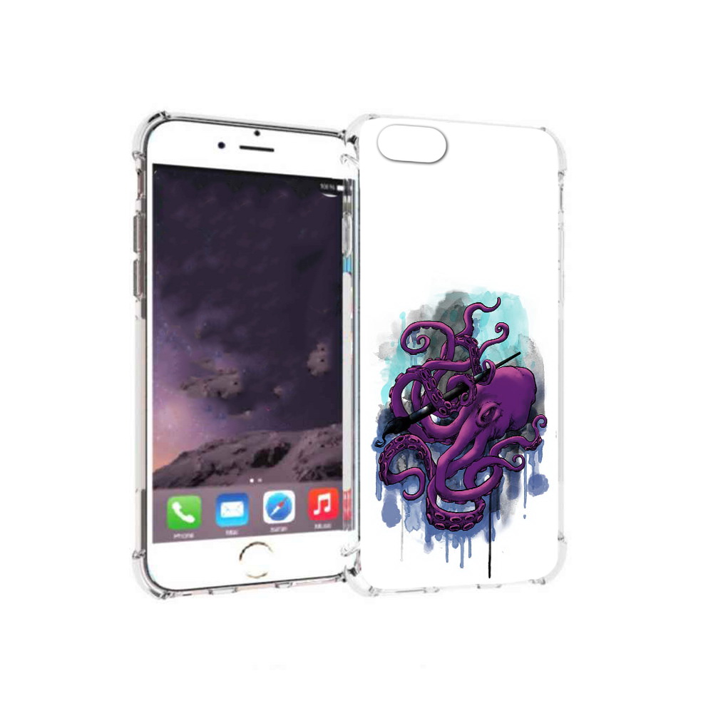 Чехол MyPads Tocco для Apple iPhone 6 фиолетовый осьминог (PT54043.605.658), Прозрачный, Tocco
Чехол MyPads Tocco для Apple iPhone 6 фиолетовый осьминог (PT54043.605.658), Прозрачный, Tocco