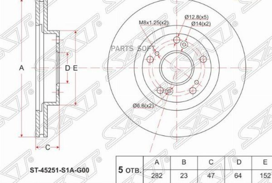 Sat St-45251-S7A-N10 Диск Тормозной Перед Honda Civic R18A Fd#/Accord Cm1/2/3 Cl7/8/Cr-V R
Sat St-45251-S7A-N10 Диск Тормозной Перед Honda Civic R18A Fd#/Accord Cm1/2/3 Cl7/8/Cr-V R