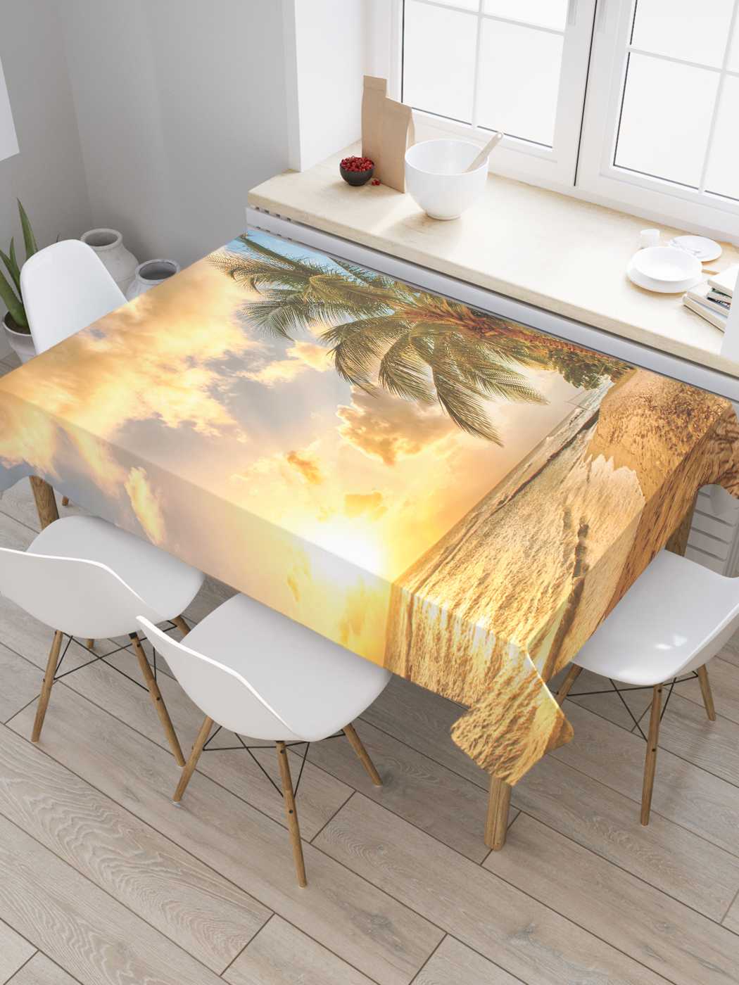 Скатерть прямоугольная JoyArty "Мечтательные тропики" из сатена, 120x145 см, Желтый, Мечтательные тропики
Скатерть прямоугольная JoyArty "Мечтательные тропики" из сатена, 120x145 см, Желтый, Мечтательные тропики