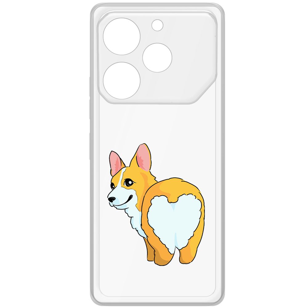 Чехол-накладка Krutoff Clear Case Рисованный корги вид 2 для TECNO Pova 6 Pro, Прозрачный
Чехол-накладка Krutoff Clear Case Рисованный корги вид 2 для TECNO Pova 6 Pro, Прозрачный