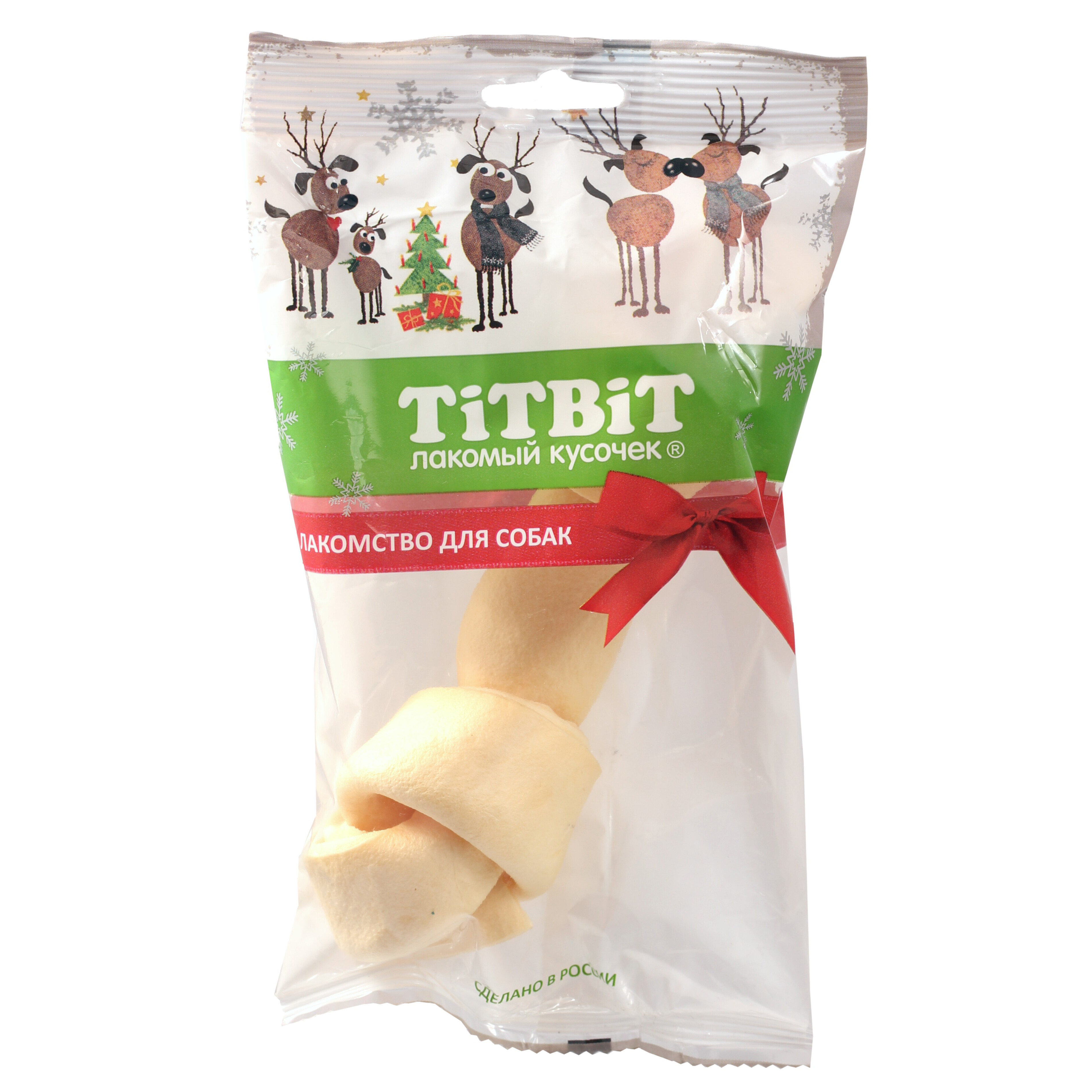 Лакомство для собак TiTBiT Новогодняя коллекция Кость узловая праздничная, 80г, Лакомства
Лакомство для собак TiTBiT Новогодняя коллекция Кость узловая праздничная, 80г, Лакомства