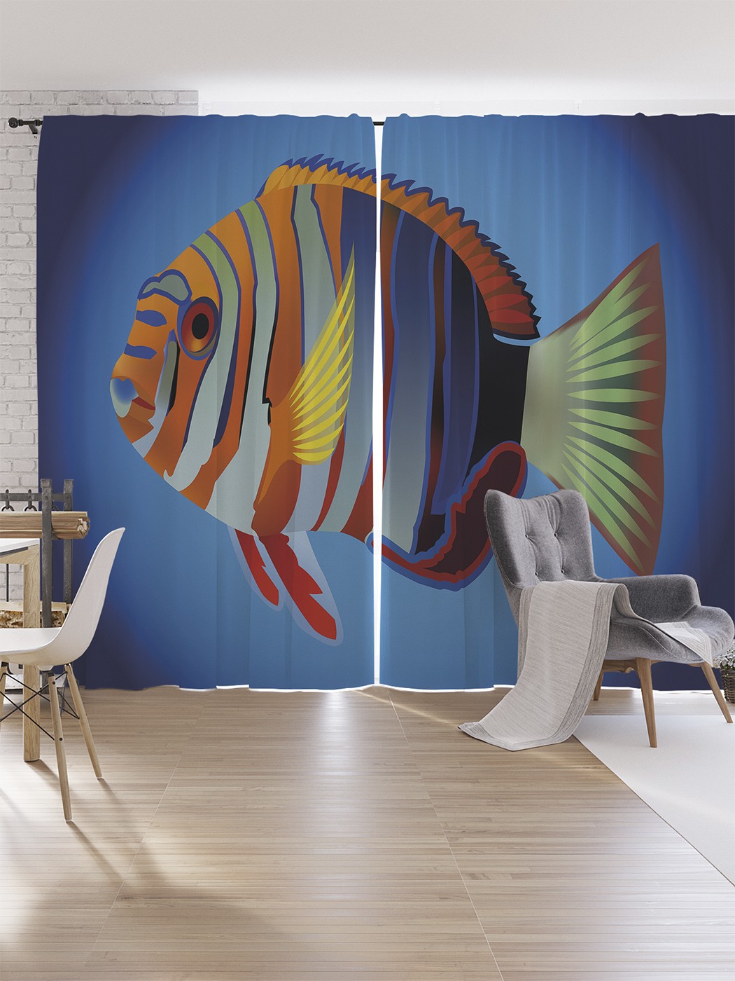 Шторы под лён JoyArty "Цветная рыба", серия Oxford DeLux, 340х265 см, Цветная рыба
Шторы под лён JoyArty "Цветная рыба", серия Oxford DeLux, 340х265 см, Цветная рыба