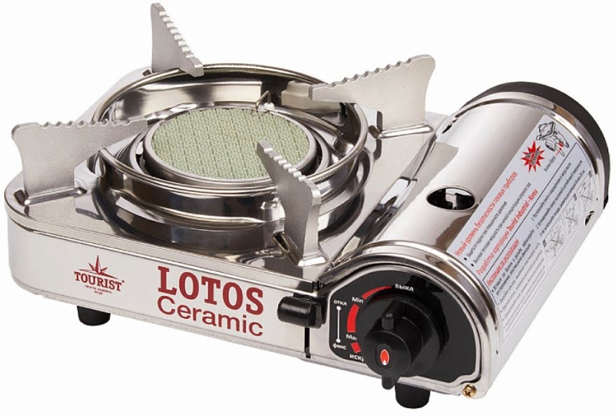 Плита газовая портативная LOTOS CERAMIC (TR-350) - с керамической конфоркой, «Tourist», TR-350
Плита газовая портативная LOTOS CERAMIC (TR-350) - с керамической конфоркой, «Tourist», TR-350