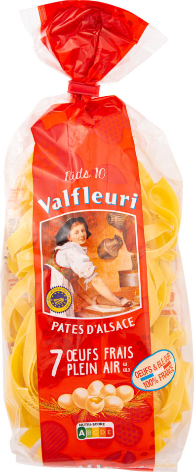 Макароны Valfleuri большие гнезда 250г
Макароны Valfleuri большие гнезда 250г