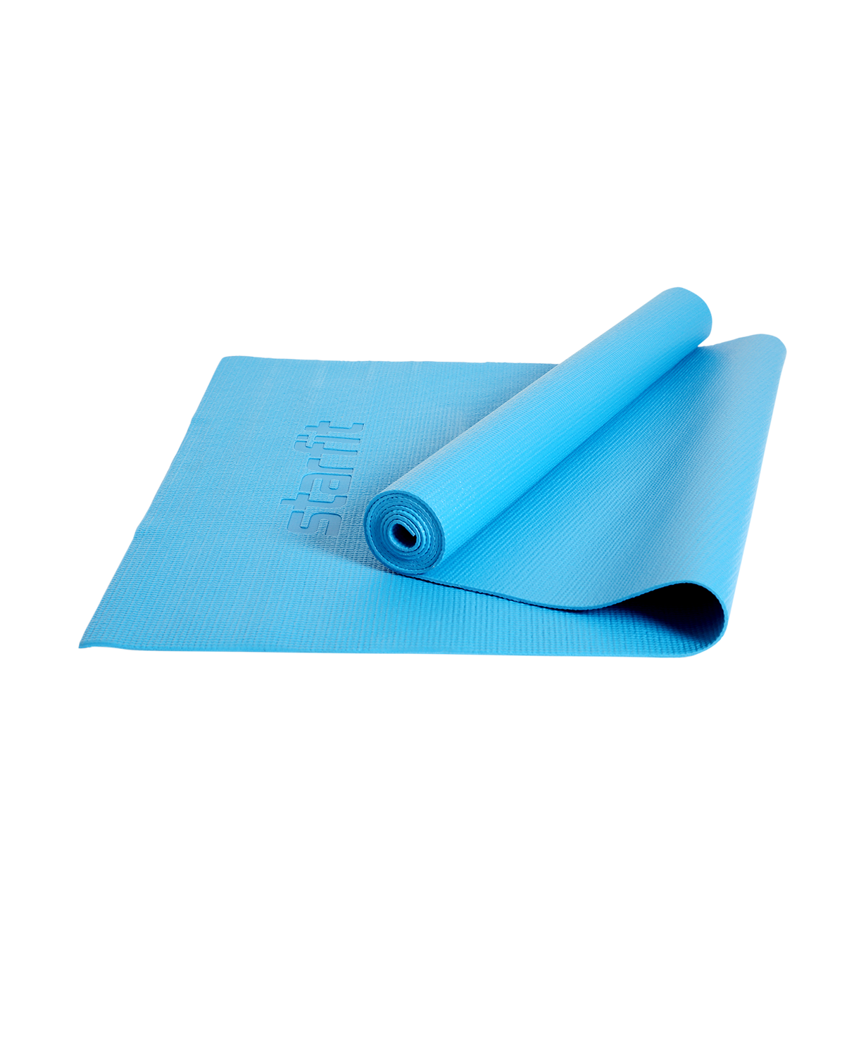 фото Коврик для йоги и фитнеса starfit core fm-104 183x61, pvc, синий, 0,4 см