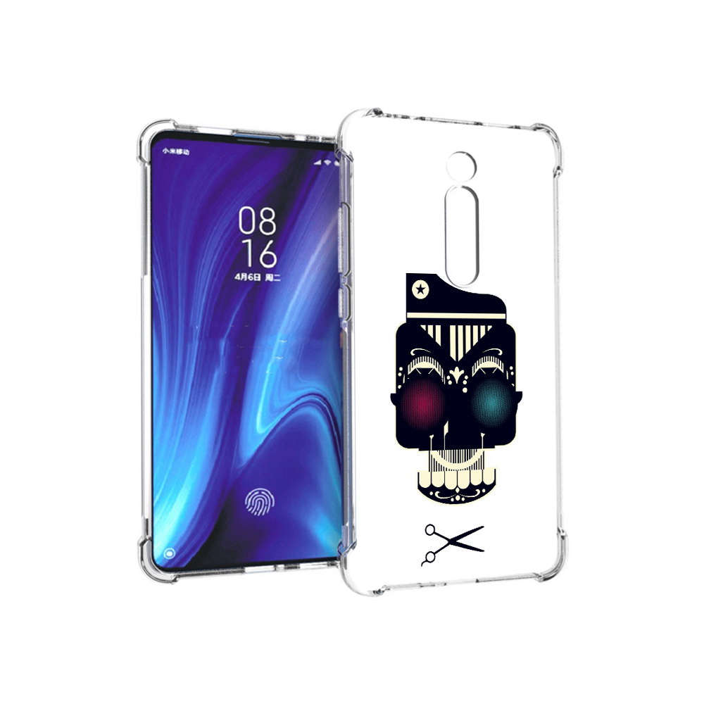 Чехол MyPads Tocco для Xiaomi Redmi K20 черно белый скелет с яркими глазами, Прозрачный, Tocco 
Чехол MyPads Tocco для Xiaomi Redmi K20 черно белый скелет с яркими глазами, Прозрачный, Tocco