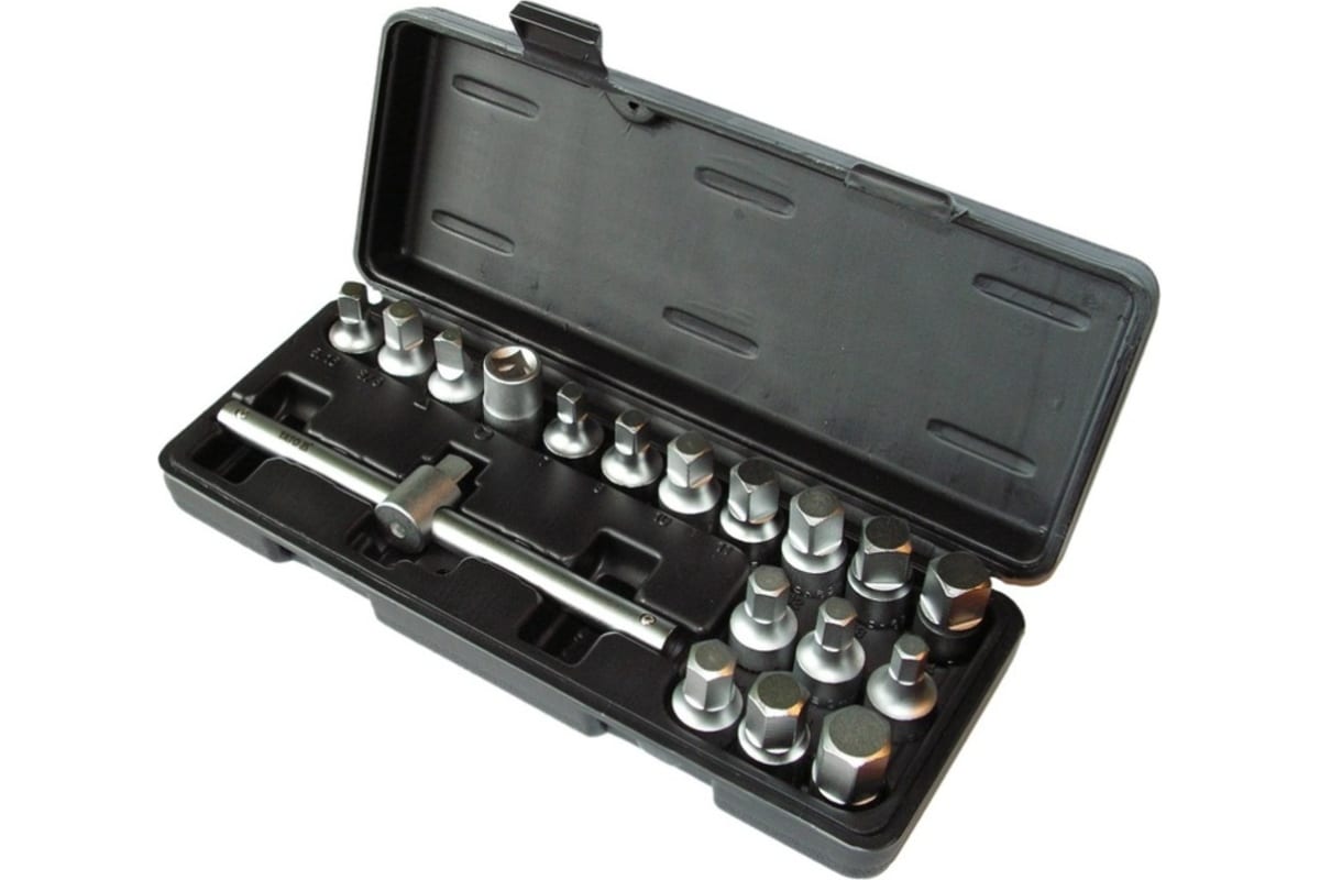 YATO Набор ключей для сливной пробки 18пр: 6гр.-8, 9, 10, 12, 14, 17мм, 4гр.-7, 8, 10, 11,
YATO Набор ключей для сливной пробки 18пр: 6гр.-8, 9, 10, 12, 14, 17мм, 4гр.-7, 8, 10, 11,