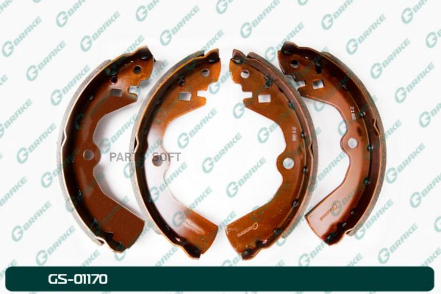 Тормозные колодки GBRAKE барабанные GS01170 
Тормозные колодки GBRAKE барабанные GS01170