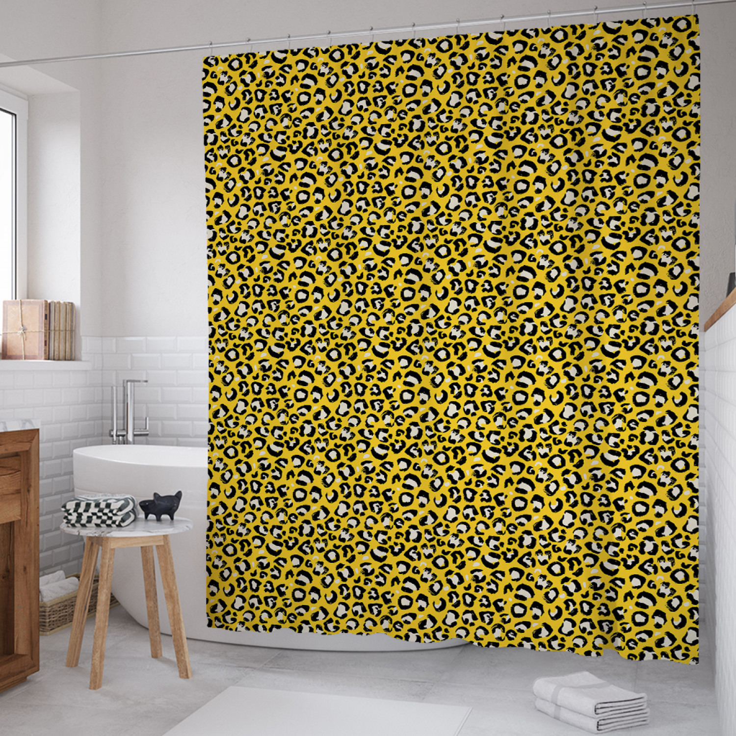 Штора для ванной JoyArty "Нарисованная шкура леопарда" из сатена, 180х200 см с крючками, Желтый, Нарисованная шкура леопарда
Штора для ванной JoyArty "Нарисованная шкура леопарда" из сатена, 180х200 см с крючками, Желтый, Нарисованная шкура леопарда