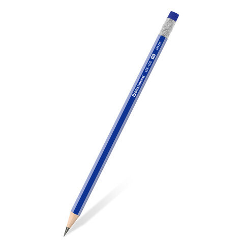 Карандаш чернографитный BRAUBERG "GX-100", 1 шт., HB, с ластиком, корпус синий, 181720
Карандаш чернографитный BRAUBERG "GX-100", 1 шт., HB, с ластиком, корпус синий, 181720