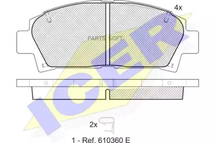 Колодки Передние Toyota Avensis I/Camry 94-01/Celica 94-00 Icer 181169 Icer арт. 181169
Колодки Передние Toyota Avensis I/Camry 94-01/Celica 94-00 Icer 181169 Icer арт. 181169