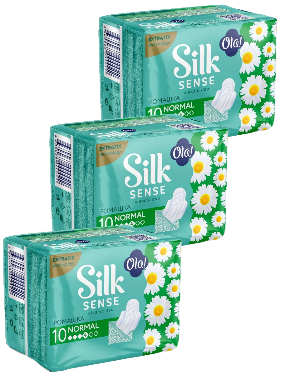 Комплект OLA! SILK SENSE CLASSIC WINGS NORMAL Прокладки Ромашка 10 шт/в ин.уп.х3 уп., Комплект OLA! SILK SENSE CLASSIC WINGS NORMAL Прокладки жен. гигиен. Ромашка 10 шт/в ин.уп.х3 уп.
Комплект OLA! SILK SENSE CLASSIC WINGS NORMAL Прокладки Ромашка 10 шт/в ин.уп.х3 уп., Комплект OLA! SILK SENSE CLASSIC WINGS NORMAL Прокладки жен. гигиен. Ромашка 10 шт/в ин.уп.х3 уп.