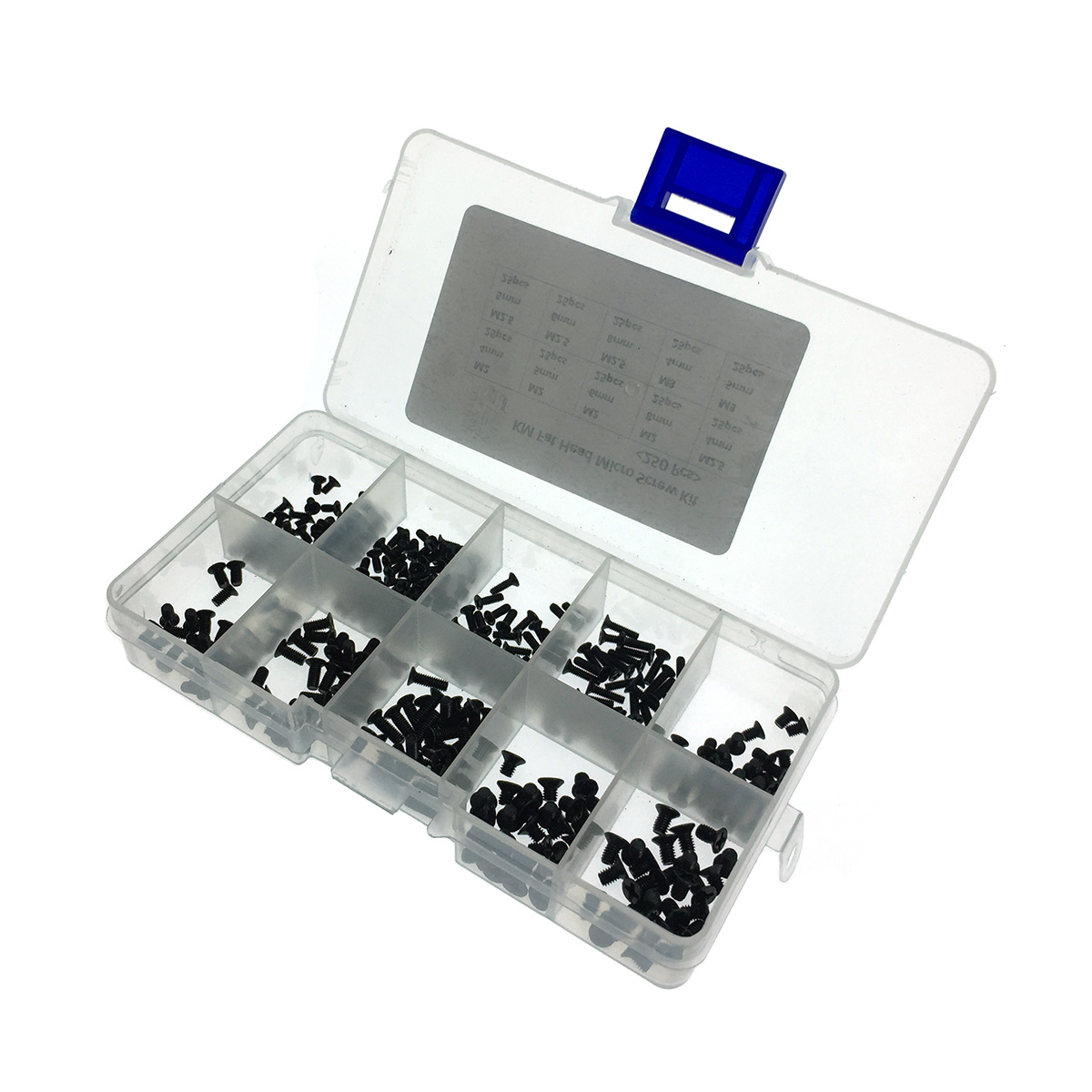 фото Набор винтов tafbluf м2, м2,5, м3 для ноутбука в пластиковом кейсе 250 шт